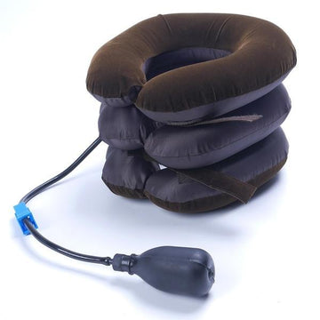 3-layer neck traction pillow for neck pain relief