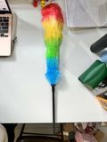 Rainbow Microfiber Plastic Duster 24 Inch | Flexible & Lightweight Dust Cleaner