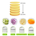 2803 Multi Functional Time Saving Adjustable Hand Press Vegetables Chopper