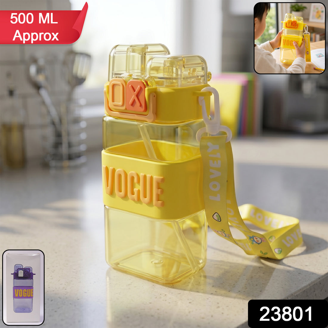 Stylish Kids Water Bottle with Straw and Leakproof Lid - Zoopsy
