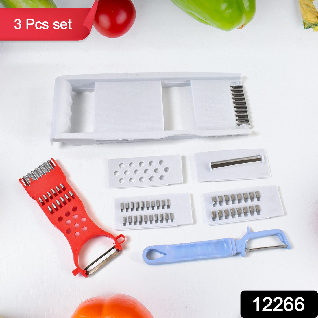 3 In 1 Kitchen Set - Grater, Slicer and Peeler - Zoopsy