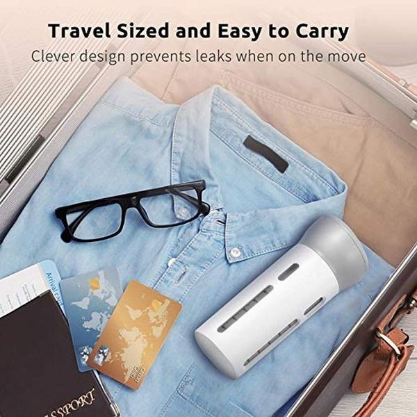 4-in-1 refillable travel toiletry bottle set