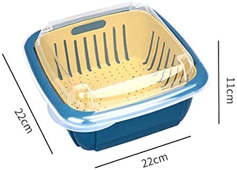 Double layer collapsible colander and washing basket