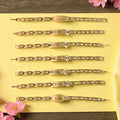 Metal Rakhi Bracelet For Brother Chain Rakhi With Wording (Mix Design 1 Pc)