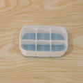 Mini Plastic 6 Cavity Ice Tray - Freeze  Fresh Compact Ice Cube Tray