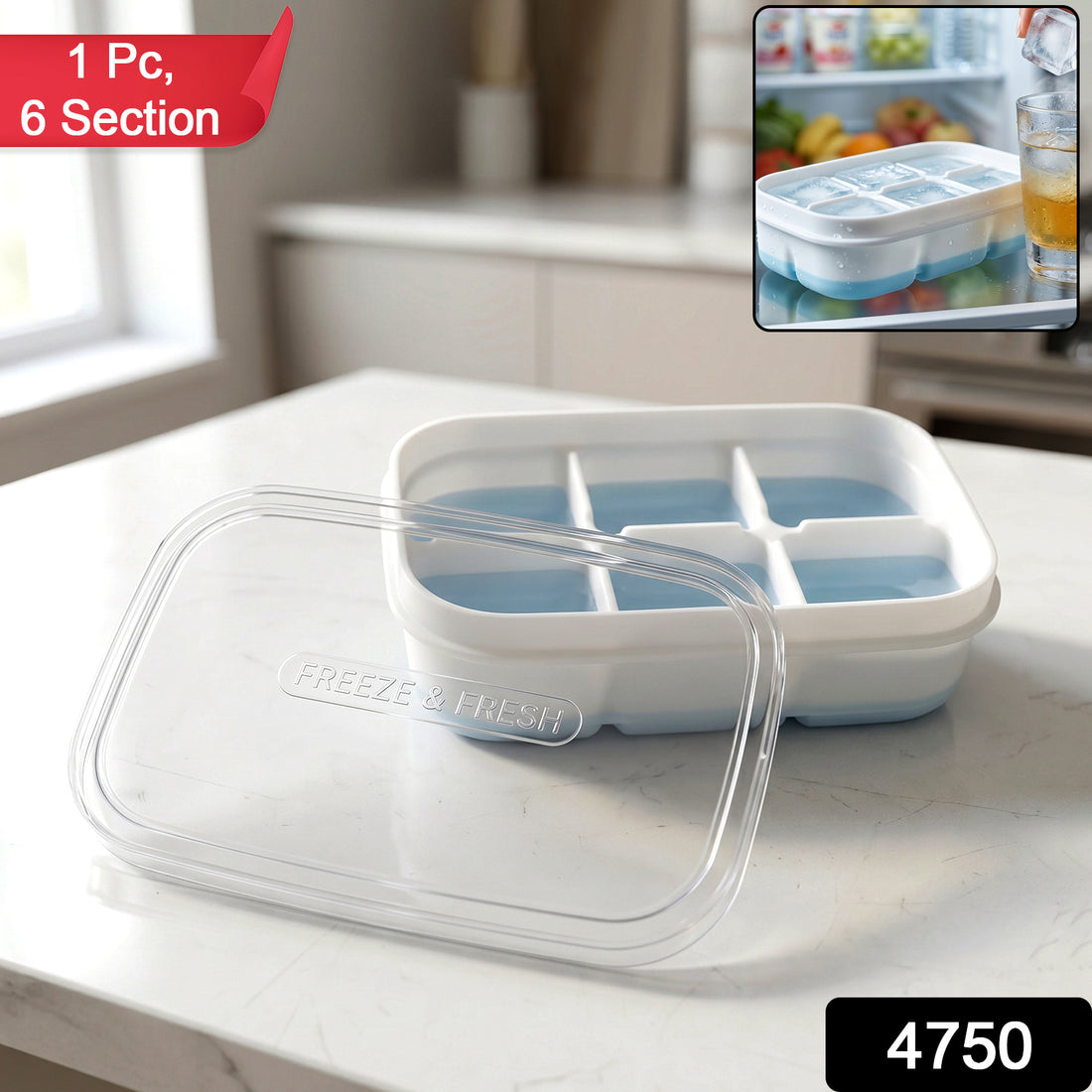 Mini Plastic 6 Cavity Ice Tray - Zoopsy