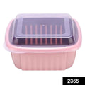 Double layer collapsible colander and washing basket